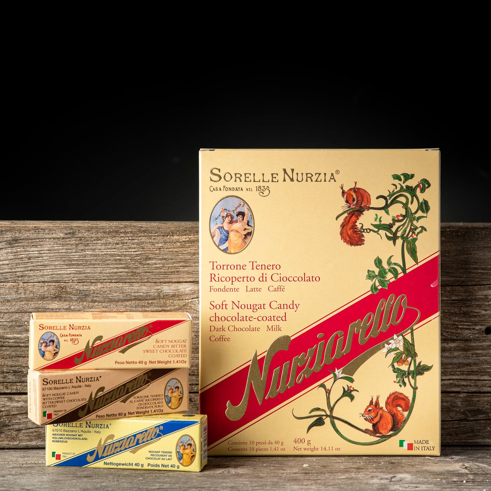 TORRONE TENERO RICOPERTO DI CIOCCOLATO  – SCATOLA N.10 STECCHE